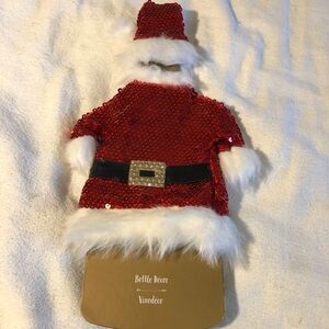 Pier 1 White fabric wine cover/Decor